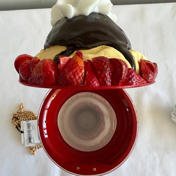 SS22 Moschino Couture Jeremy Scott Diner Red Ice Cream Sundae Crossbody Bag - Picture 15 of 16